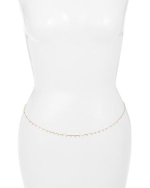 Child Of Wild French Riviera Cubic Zirconia Belly Chain - White