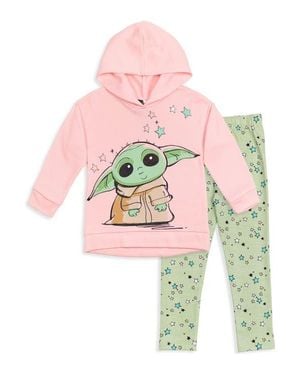 Star Wars The Mandalorian Grogu Fleece Hoodie And Leggings Set - Multicolor