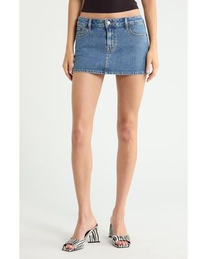 PacSun Piper Denim Miniskirt - Blue