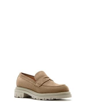 La Canadienne Domino City Dry Waterproof Penny Loafer - Brown