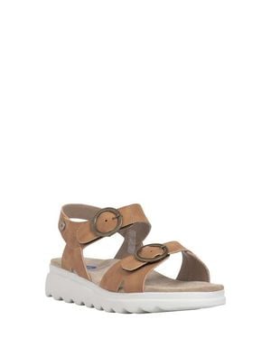 Wolky Voyage Ankle Strap Sandal - Brown