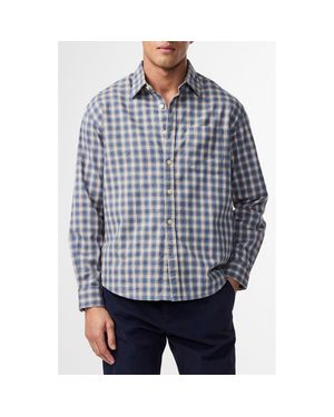 NN07 Deon 5465 Organic Cotton Button-Up Shirt - Blue