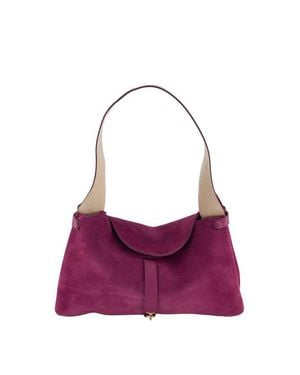 REE PROJECTS Florencia Suede Shoulder Bag - Purple