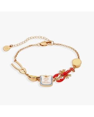 ALEX AND ANI Lobster Boil 'Let's Get Crackin! Inline Charm Bracelet - Metallic