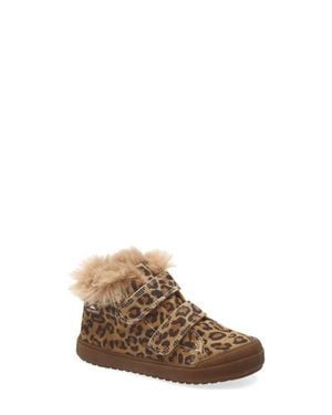 Naturino Kids' Faux Fur Trim Dellen Boot - Brown