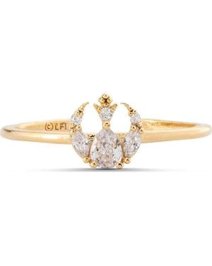 Girls Crew Star Wars Rebel Alliance Insignia Cubic Zirconia Ring - Metallic