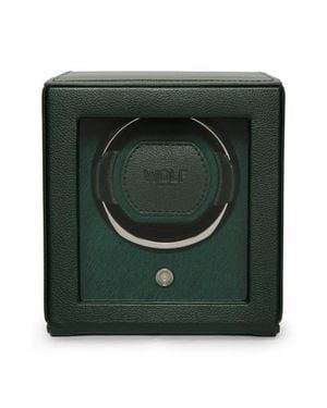 Wolf Cub Single Watch Winder With Cover - Green