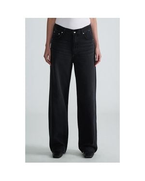 Mavi Nella Drawstring High Waist Jeans - Black