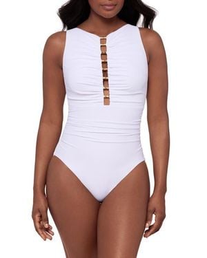 Miraclesuit Razzle Dazzle Swizzle One-Piece Swimsuit - White