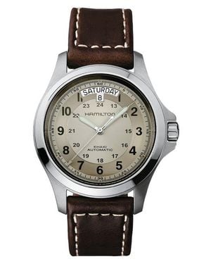 Hamilton Khaki Field King Automatic Leather Strap Watch, 40Mm - Black