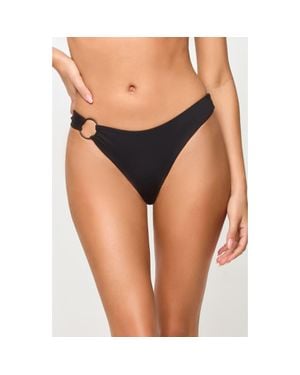 LSPACE Vega Ring Bikini Bottoms - Black