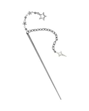 Velvet Luna Steel Hair Pin With Sparkle Charm - Metallic