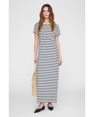 Anine Bing Wynne Dress Stripe - White