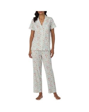 Ralph Lauren Print Short Sleeve Pajamas - Gray
