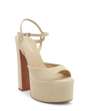 Jeffrey Campbell Ever Last Ankle Strap Platform Sandal - Natural