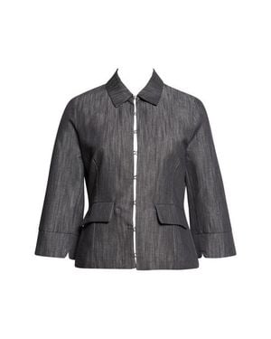 Paloma Wool Valeva Organic Cotton & Linen Denim Jacket - Gray