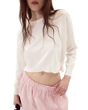DELUC Polly Crewneck Sweater - White