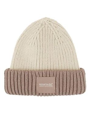 Regatta Childrens/Kids Connora Fisherman Logo Beanie - Natural
