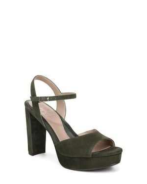 Naturalizer Marigold Ankle Strap Platform Sandal - Metallic