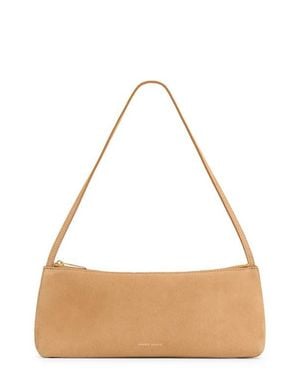 Mansur Gavriel Gaia Leather Baguette Bag - Natural