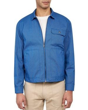 Brooklyn Brigade Slim Fit Solid Brooklyn Bridge Jacket - Blue