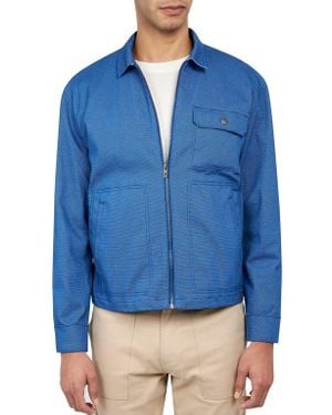 Brooklyn Brigade Slim Fit Solid Brooklyn Bridge Jacket - Blue