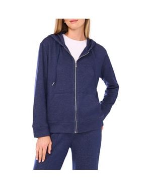 Vince Camuto Zip Front Hoodie - Blue