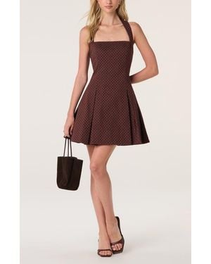 Astr Fit & Flare Minidress - Red