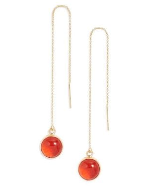 Soko Umbo Chain Threader Earrings - White