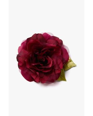 Helena Simon The Small Rose Floral Brooch - Red