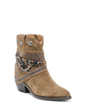 Dolce Vita Mekala Embroidered Bootie - Brown
