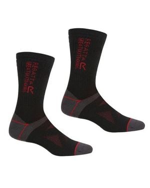 Regatta Gender Inclusive Wool Hiking Boot Socks - Black