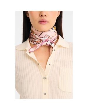 Longchamp Le Jeu De Cheval Silk Scarf - Red