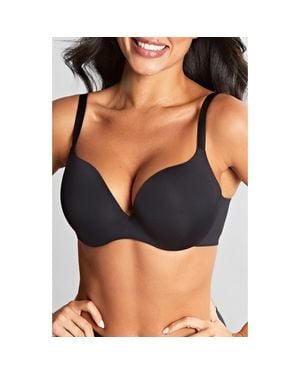 Panache 365 Underwire Smooth & Seamless Plunge T-Shirt Bra - Black