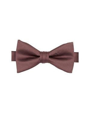 Brooklyn Brigade Solid Satin Pre-Tied Bow Tie - Red
