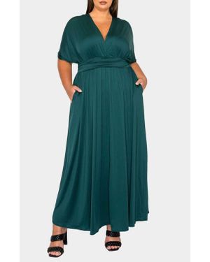 L I V D Raffi Maxi Dress - Green