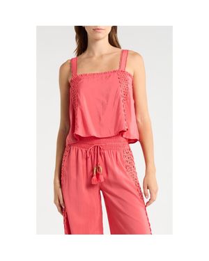 Elan Cover-Up Tank - Pink