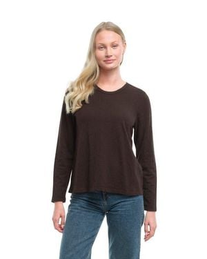 Wilt Baby Fit Long Sleeve Shrunken Crew Top - Black