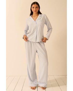 Stripe & Stare Ecovero Pajama Bottoms - Natural