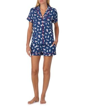 Kate Spade Print Short Pajamas - Blue