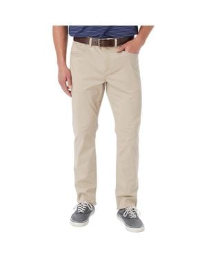Fair Harbor Horizon Modern Fit Stretch Cotton Blend 5-Pocket Pants - Natural