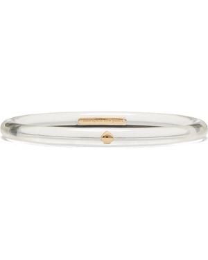 Kate Spade Glow Up Thin Bangle Bracelet - White
