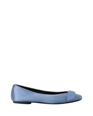 Lanvin The Ballerina With A Satin Bow - Blue