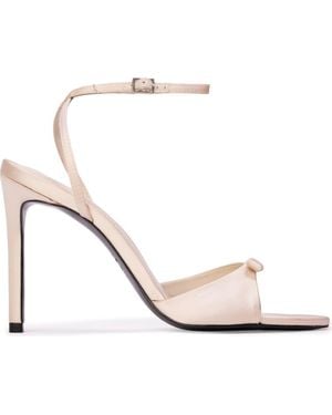 Black Suede Studio Albie 100 Satin - White