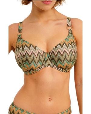 Freya Arizona Wave Underwire Plunge Bikini Top - Black
