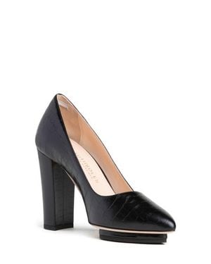 Beautiisoles Pippa Pointed Toe Platform Pump - Black