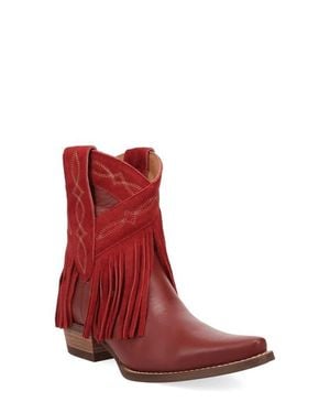 Dingo Last Ride Fringe Western Boot - Red