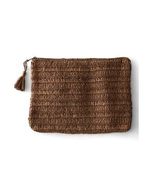 Haven Well Within Straw Clutch - Natural