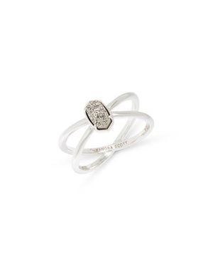 Kendra Scott Emilie Double Band Ring - White
