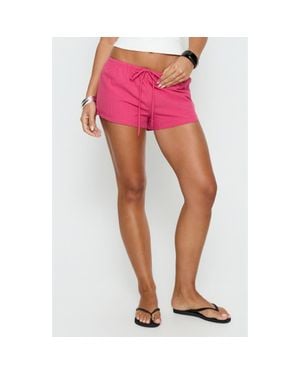 Princess Polly Makeli Micro Beach Shorts - Pink